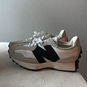 New Balance Beige and Black Athletic Shoes